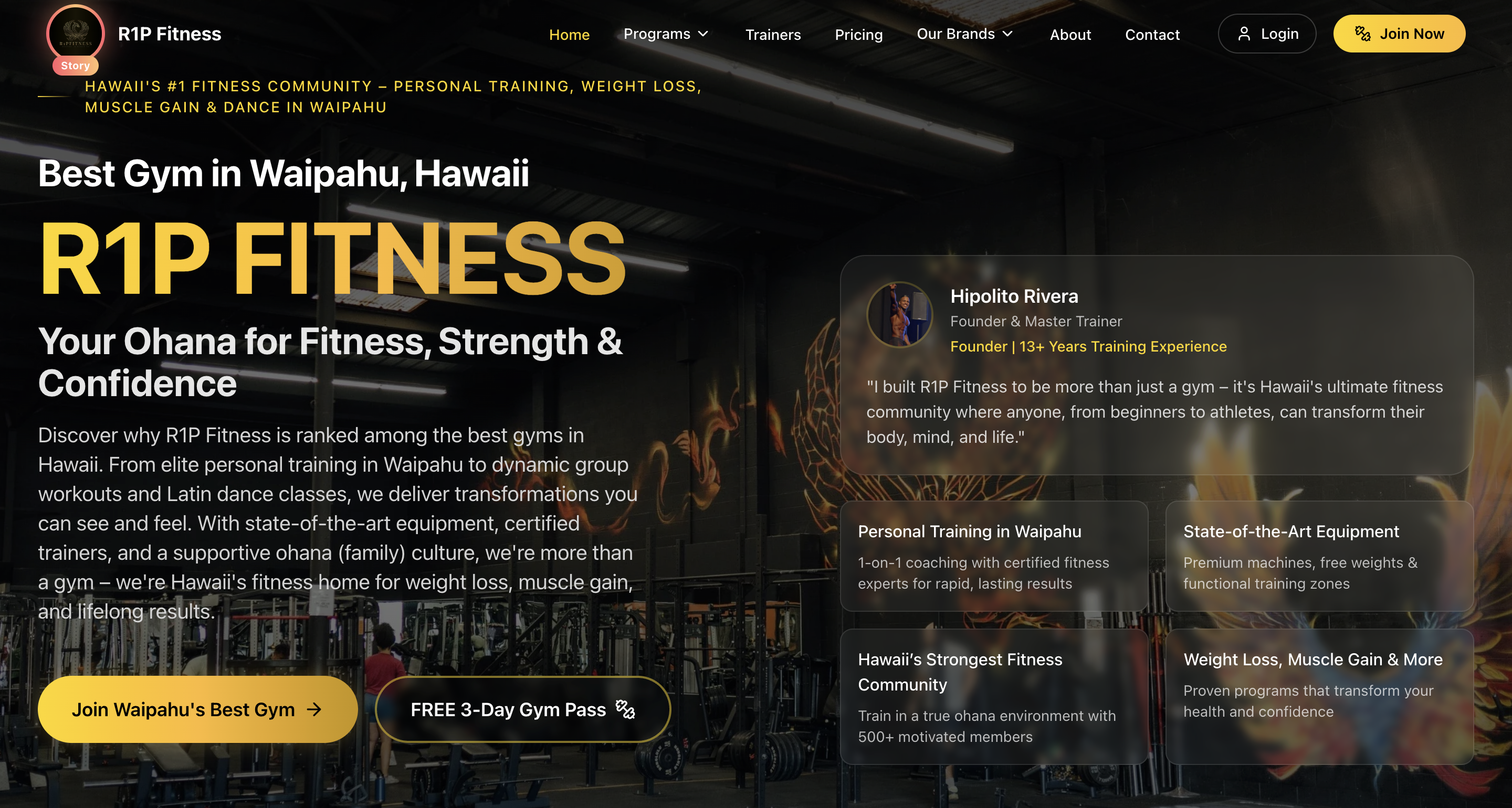 Full-Stack Gym Management Platform for R1P FITNESS