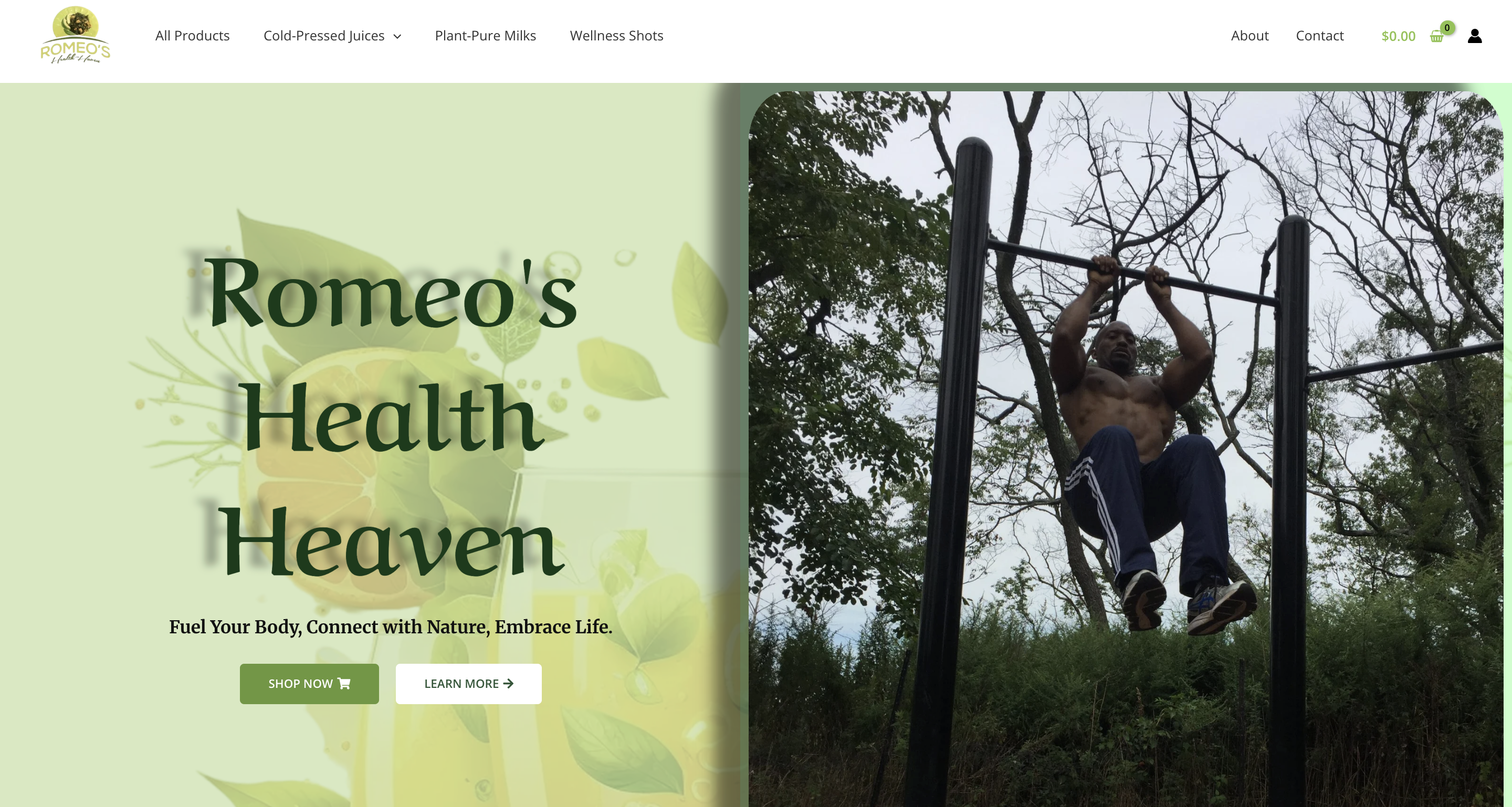 Complete E-commerce Platform for Romeo's Health Heaven