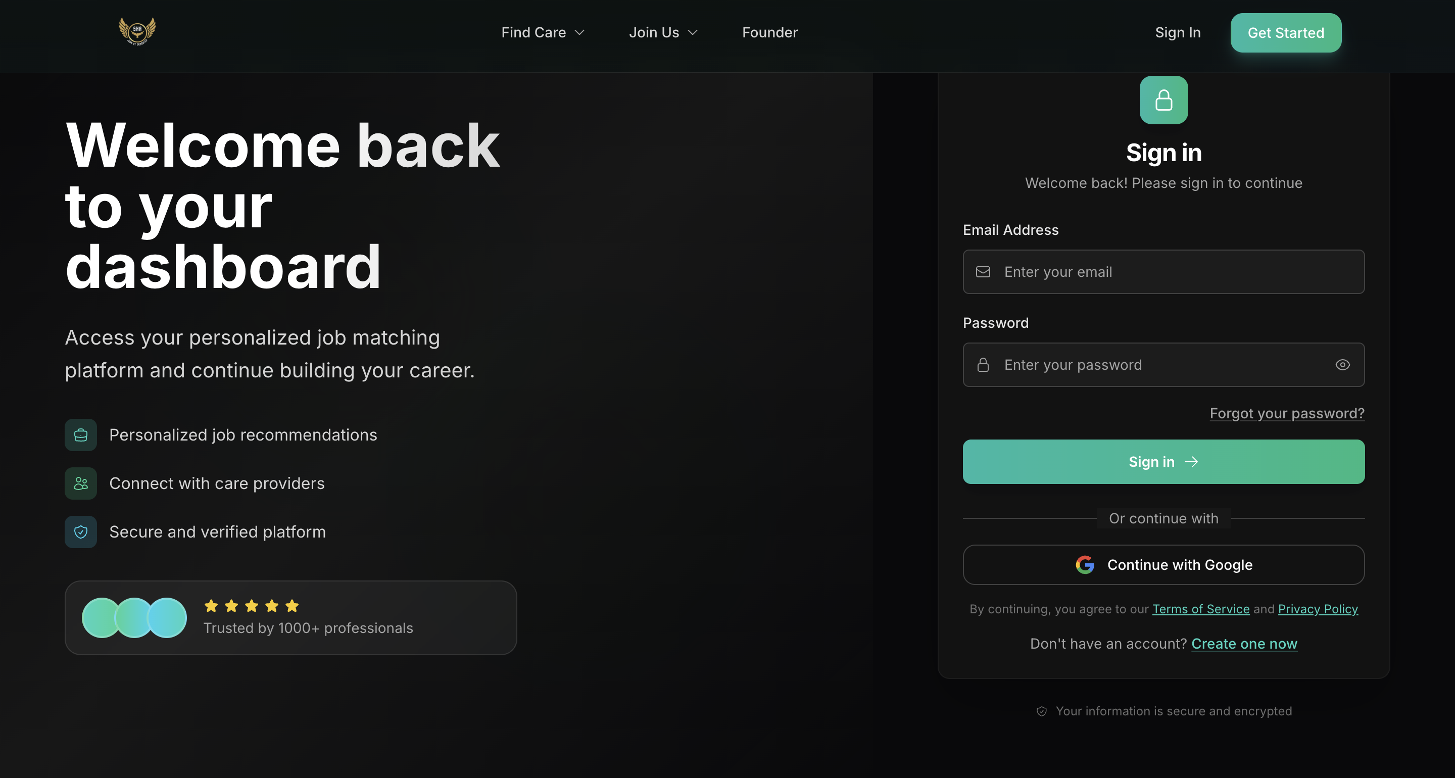 Professional Website for Shedder's Healthcare - Screenshot 2
